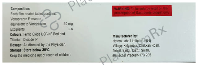 Vozan 20mg Tablet 10s