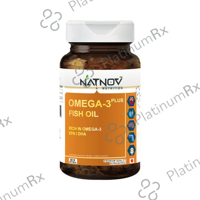 Natnov Nutrition Omega 3 Plus Fish Oil Softgel Capsules 60s