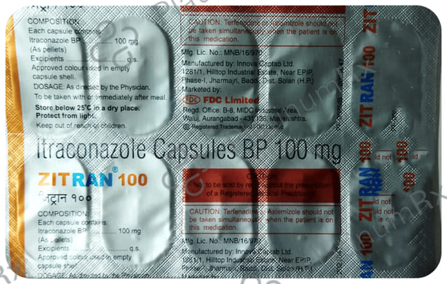 Zitran 100mg Capsule 10s