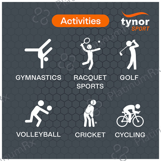 Tynor Wrist Support with Thumb Loop (Neo) Universal Orange & Black