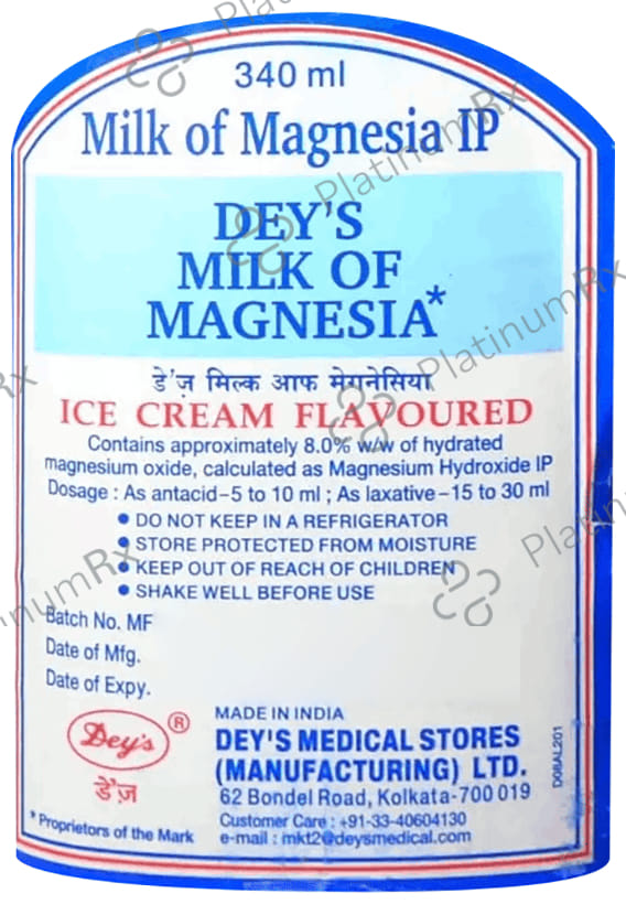Deys Milk OF Magnesia Liquid 340ml