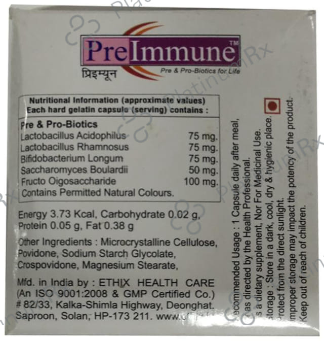 Preimmune Capsule 10s