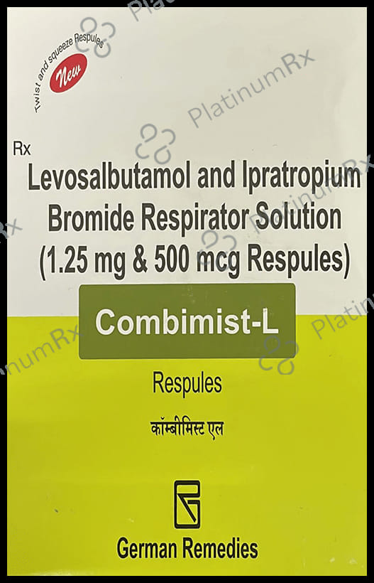 Combimist L 1.25/500mcg Respules 5X2.5ml