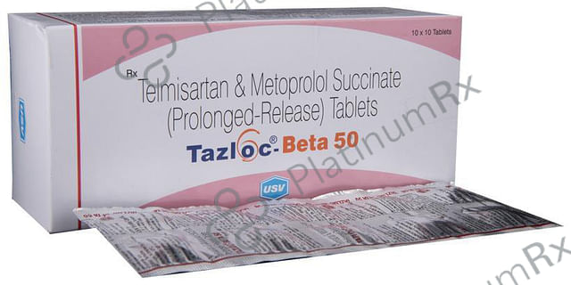 Tazloc Beta 50 50/40mg Tablet PR 10s