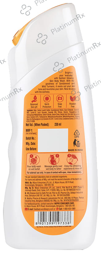 Santoor Glowing Fragrant Skin Body Wash