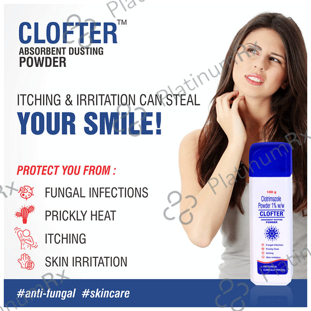 Clofter Anti Fungal & Itching Dusting Powder