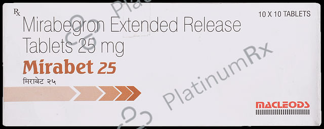 Mirabet 25mg Tablet ER 10s
