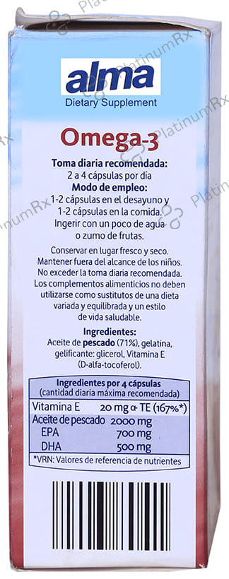 Alma Omega 3 Acidos Grasos Capsule 60s