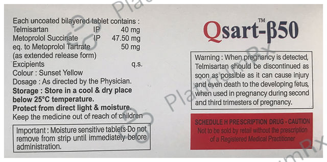 Qsart B50/40mg Tablet ER 10s