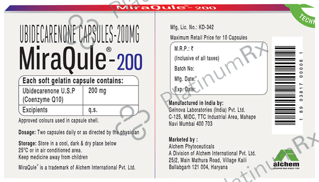 Miraqule 200mg Capsule 10s