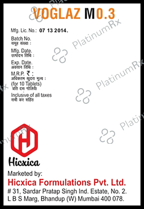 Voglaz M 0.3 Tablet SR 10s