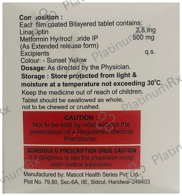 Linanext M ER 2.5/500mg Tablet 10s