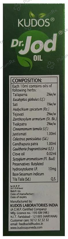 Kudos Dr. Jod Oil