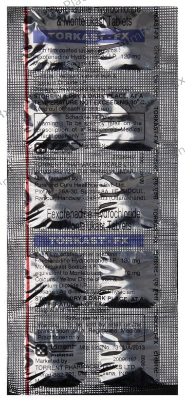 Torkast FX 120/10mg Tablet 10s
