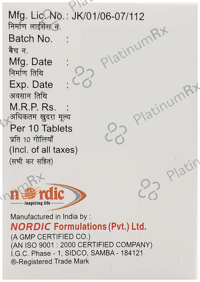 Oflo 200mg Tablet 10 Tablet Nordic Formulations Pvt
