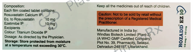Rozadd EZ 10mg Tablet 10s