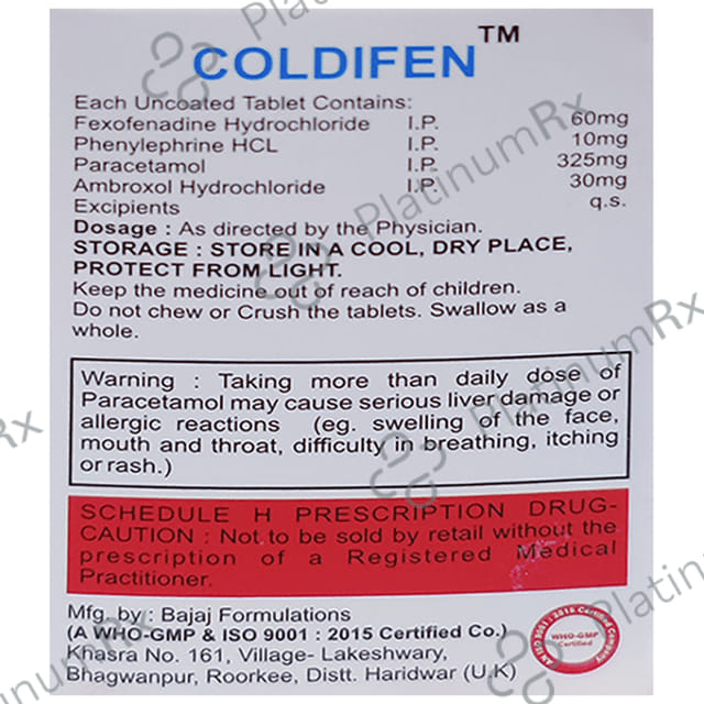 Coldifen Tablet