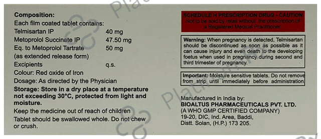 Alitel M 50/40mg Tablet ER 10s