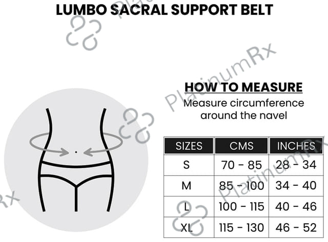Dr Ortho Lumbo Sacral Support Belt Medium Black