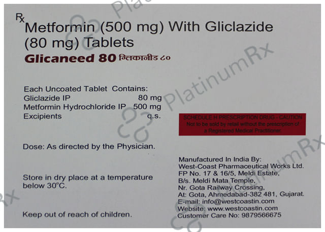 Glicaneed 80 Tablet