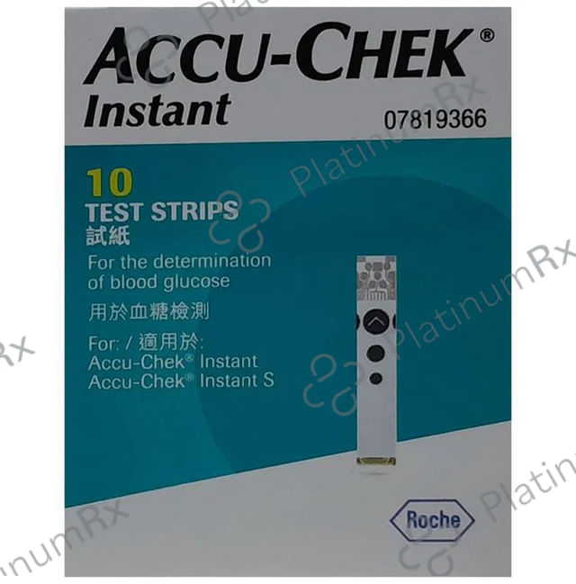 Accu Chek Instant Test Strip (Only Strip) 10s