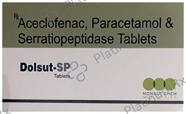 Dolsut SP 100mg/325mg/15mg Tablet