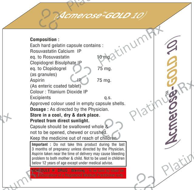 Acmerose Gold 10 Capsule 10s