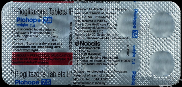 Piohope 7.5mg Tablet 10s