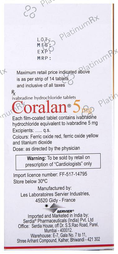 Coralan 5mg Tablet 14s