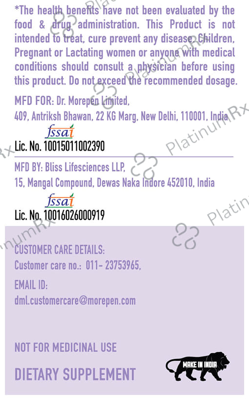 Dr. Morepen CLA 1000 80% Conjugated Linoleic Acid Veg Capsule