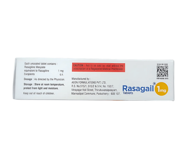 Rasagail 1mg Tablet 10s