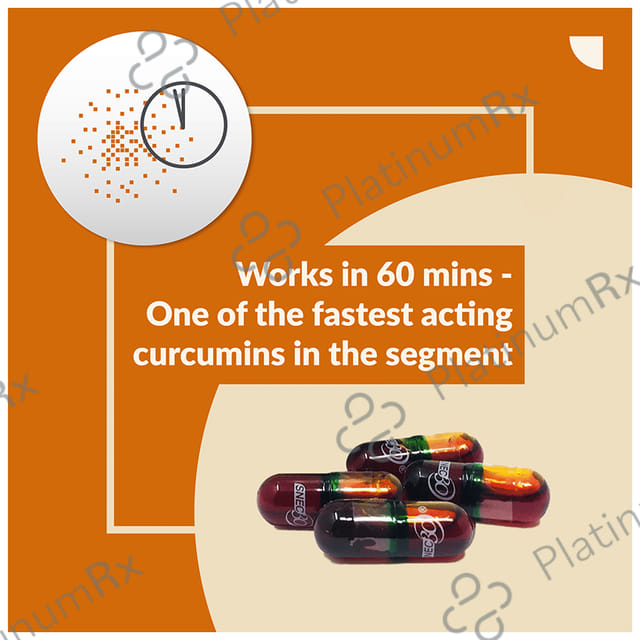 Snec 30 Liquid Turmeric Curcumin Capsule US Patent - Supports Joint, Heart & Brain Health 120 capsules