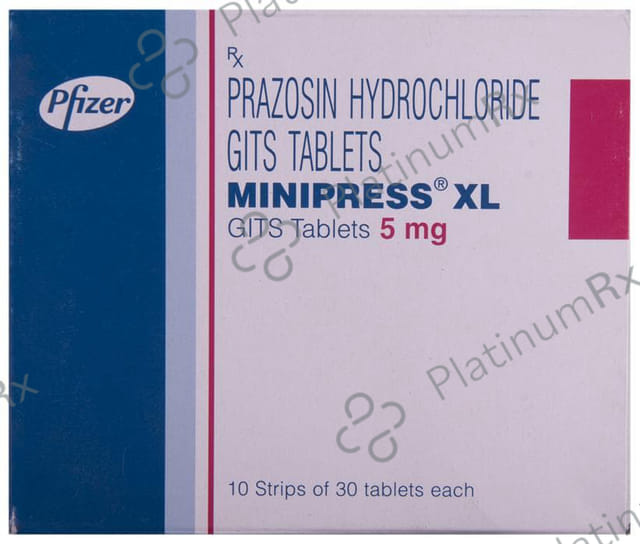 Minipress XL 5mg Tablet 30s