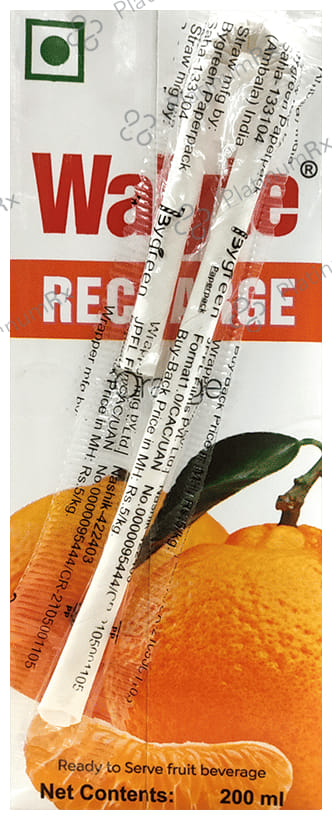 Walyte Recharge WHO ORS Orange Flavour Liquid 200ml