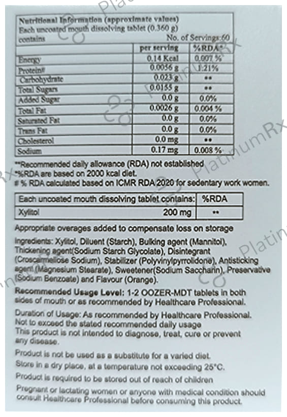 Oozer-MDT Tablet 60 tablet