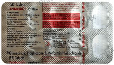 Trimelin 1mg/500mg/15mg Tablet ER