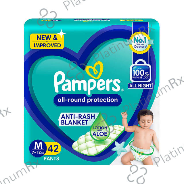 Pampers All Round Protection Anti Rash Blanket Medium diapers 42s