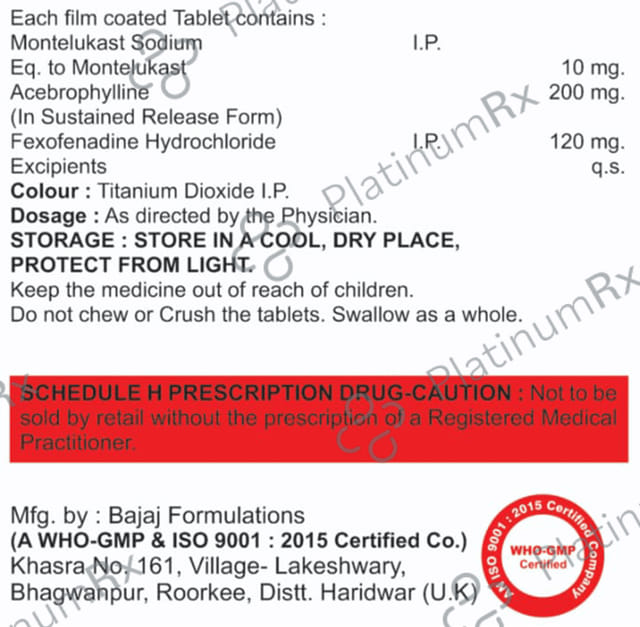 Goldkast-AF Tablet SR