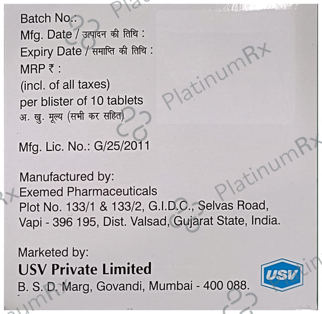 Xenia M 12.5/500mg Tablet 10s