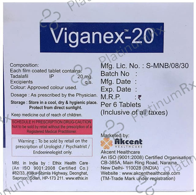 Viganex 20 Tablet