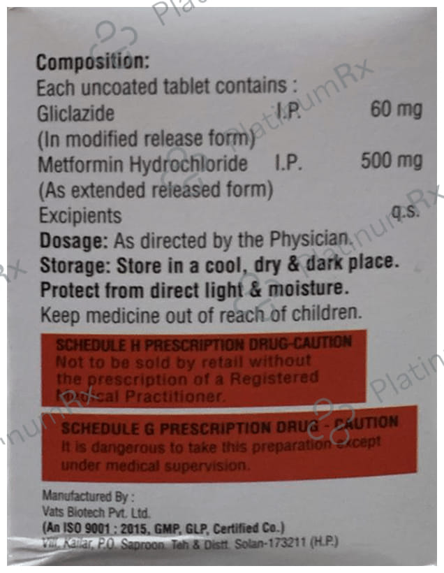 Theamet GZ 60/500 Tablet ER