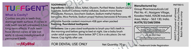 Tuffdent Children's Toothpaste (70gm Each) 6 Tube