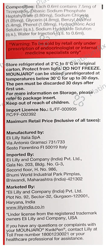 Mounjaro 7.5mg KwikPen 0.6ml