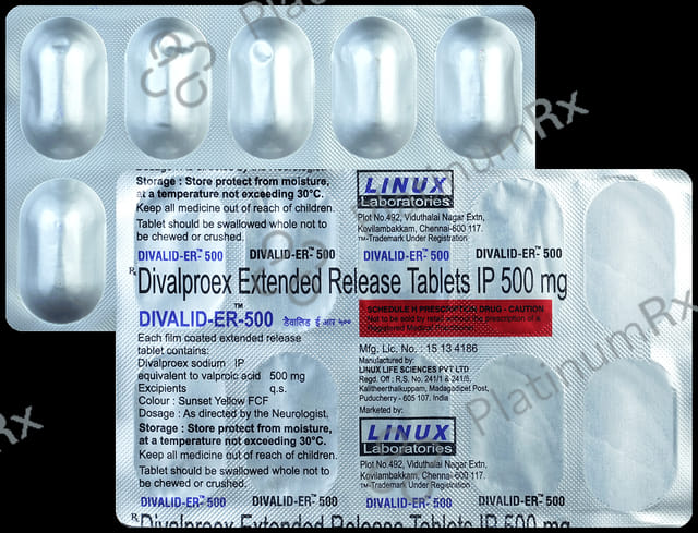 Divalid 500mg Tablet ER