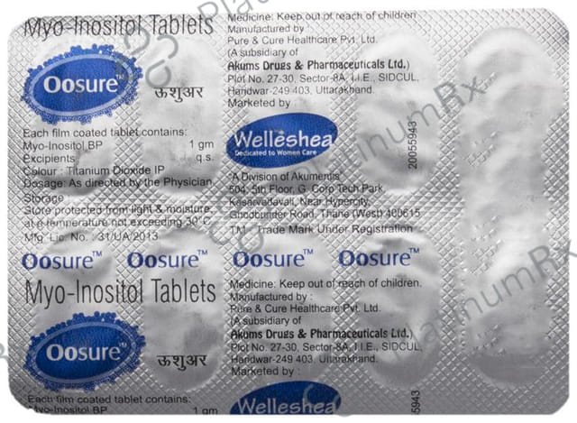 Oosure 1000mg Tablet 10s