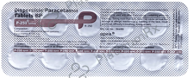 P 250mg Tablet DT 10s