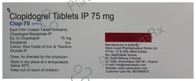 Clop 75mg Tablet 10s