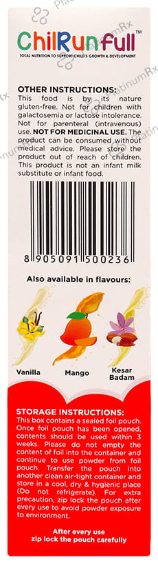 ChilRunfull 2+ Drink For Children’s Growth and Development Chocolate 200 gm