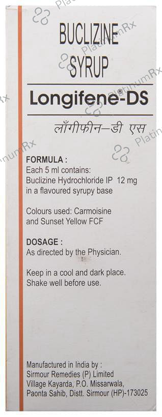 Longifene DS 12mg Syrup 200ml