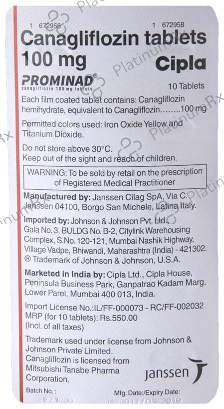 Prominad 100mg Tablet 10s